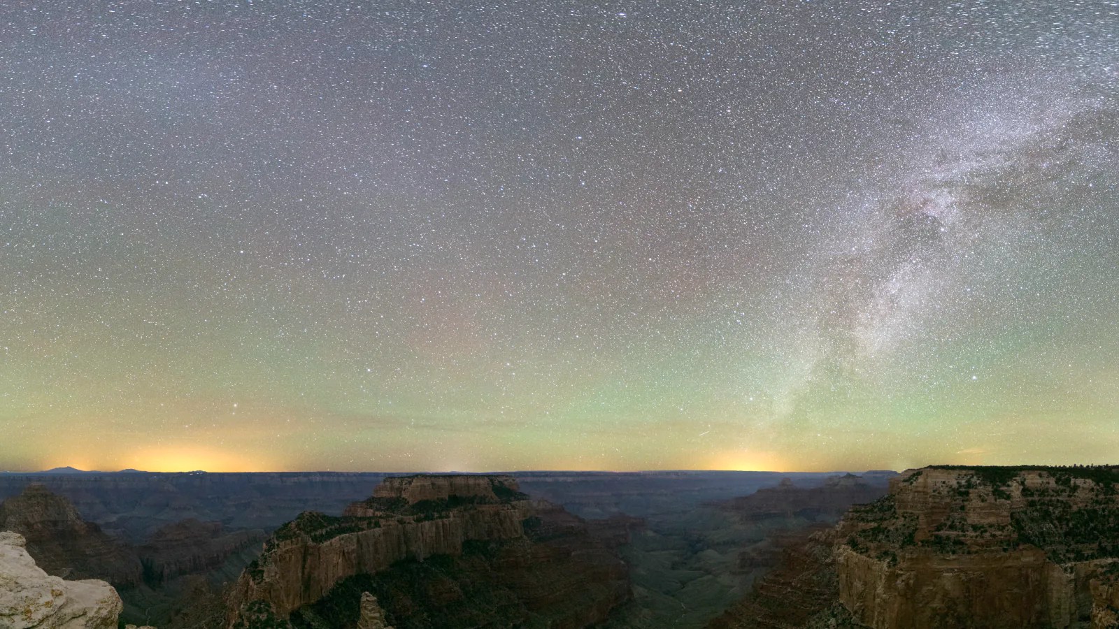 Milky Way above Cape Royal on the Grand Canyon North Rim