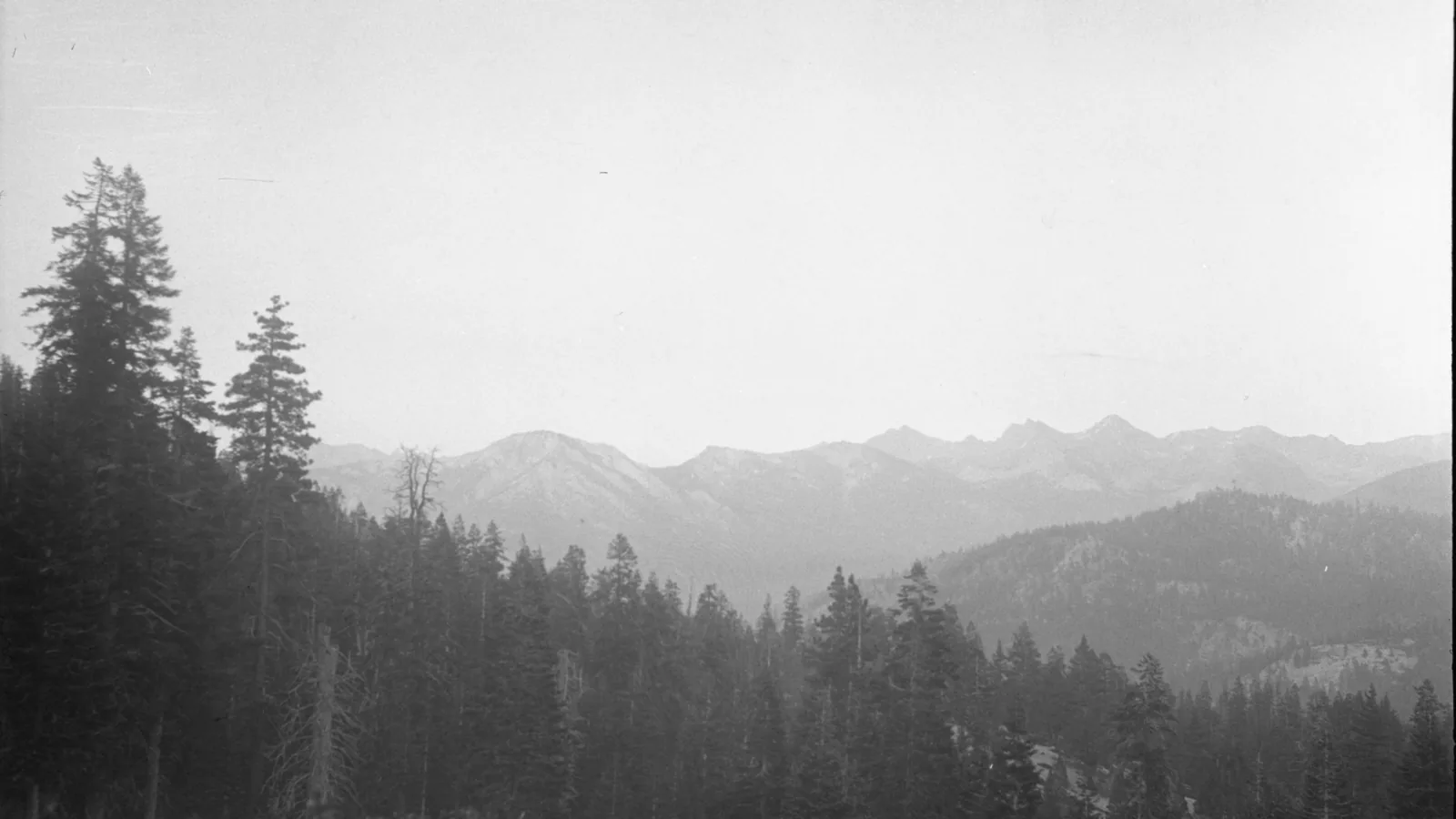Palmer Mountain at sunset from Rowell Trail in Kings Canyon National Park