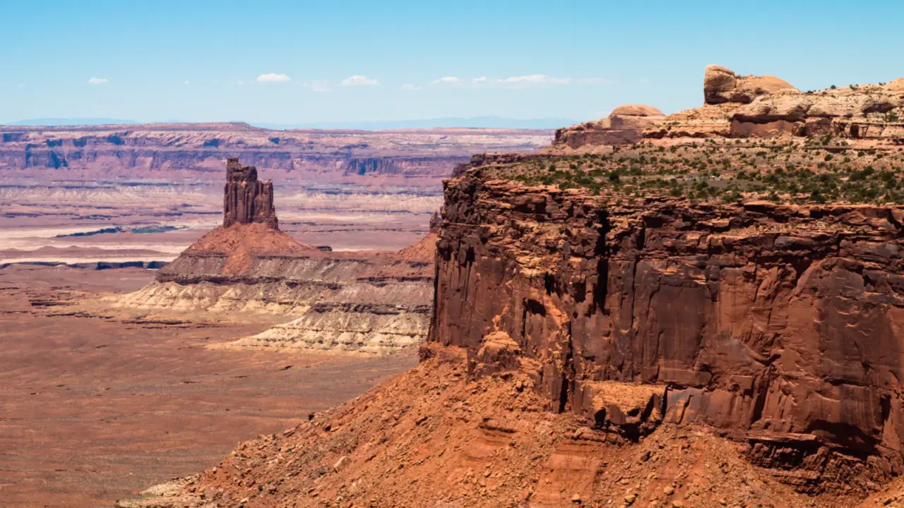 Candlestick Tower and Shaft Benchmark in Canyonlands National Park