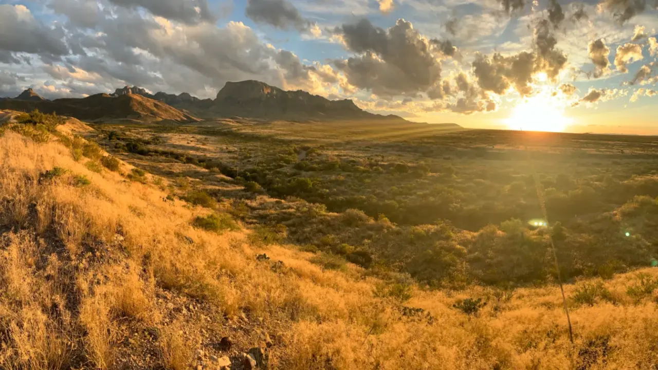Sunrise above Big Bend National Park