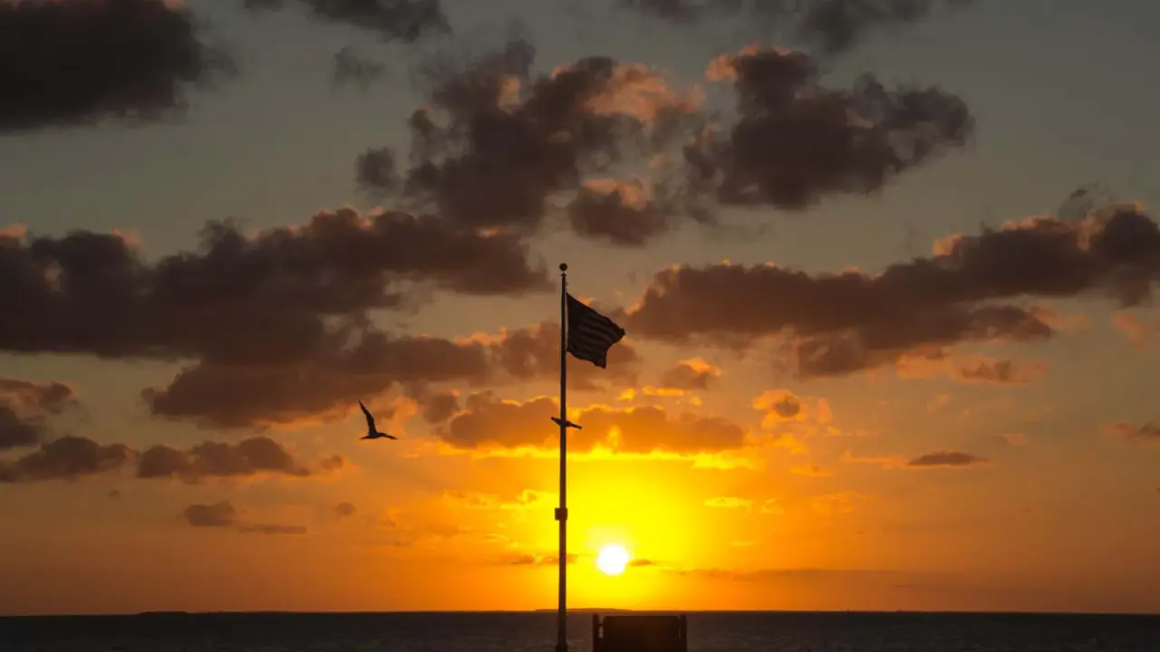Sunset over Elliott Key in Biscayne National Park