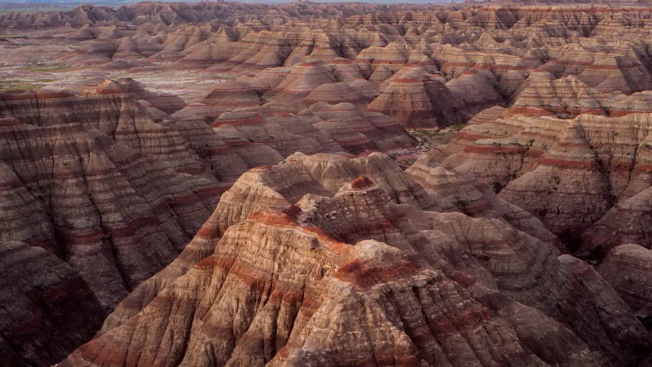 Historic Badlands landscape in South Dakota